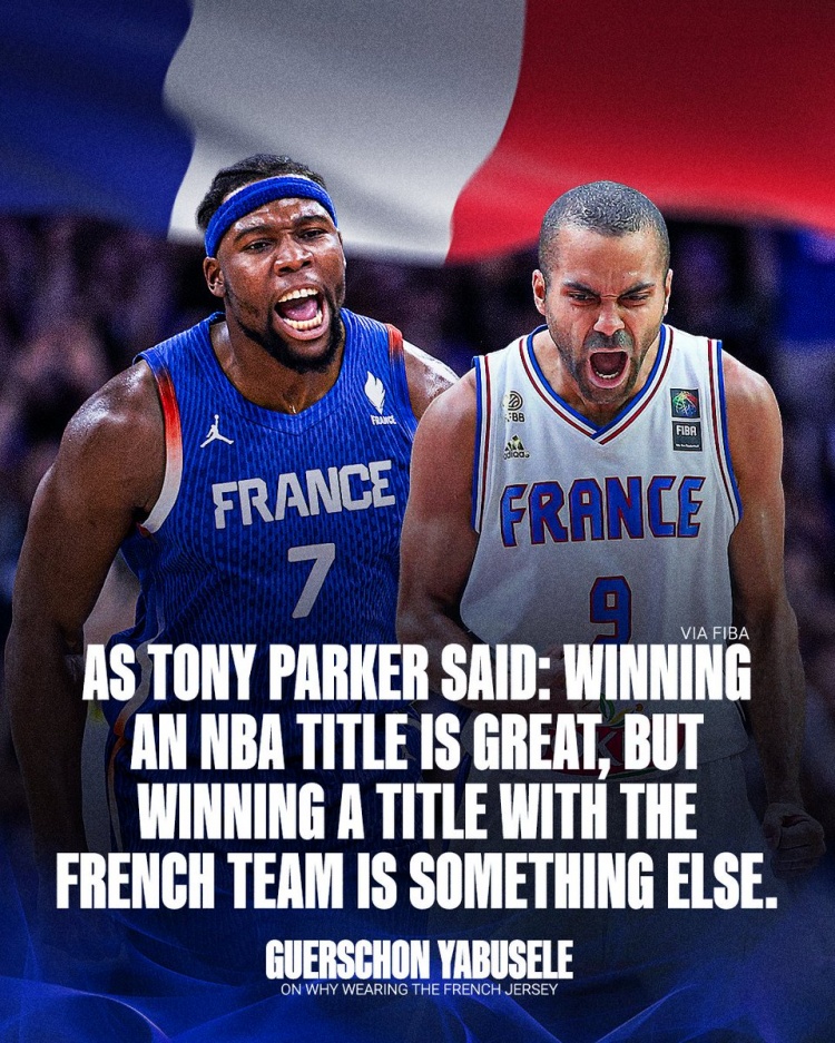 亚布塞莱：如帕克所说 在NBA夺冠很棒 但在法国夺冠是另一番意义